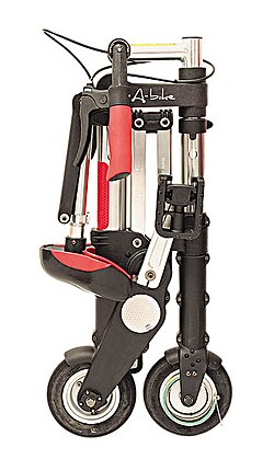 Detalle del mecanismo de plegado de la A-bike