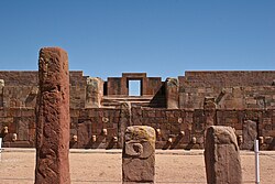 Templo de Kalasasaya en las cercanías de La Paz