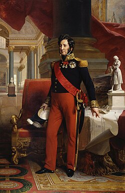 Retrato oficial de Luis Felipe I por Franz Xaver Winterhalter en 1841