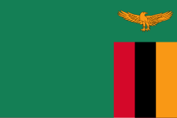 Bandera representativa de Zambia