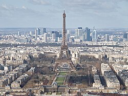 Vista aérea de la región de la Isla de Francia
