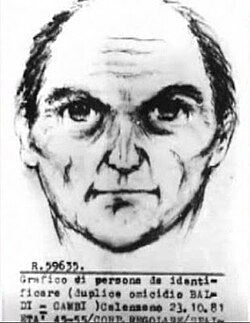 Reconstrucción facial de un hombre vinculado a las investigaciones del Monstruo de Florencia.