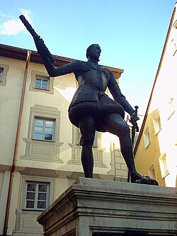 Escultura de Juan de Austria en Ratisbona