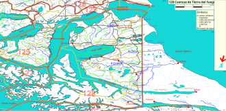Mapa de ubicación del Lago Mercedes