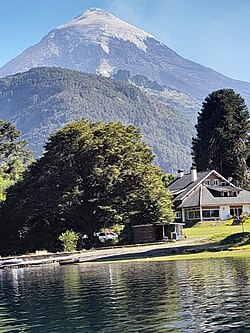 Volcán Lanín en la Patagonia argentina