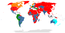 Mapa del estatus legal de la prostitución