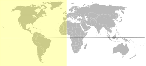 Países pertenecientes al hemisferio occidental