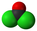 Modelo tridimensional del fosgeno