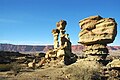 Formaciones geológicas de Ischigualasto en la provincia de San Juan