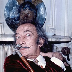 Fotografía de Salvador Dalí en su madurez