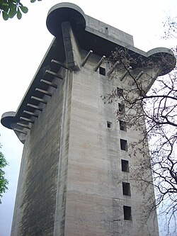 Una de las seis torres antiaéreas construidas en Viena
