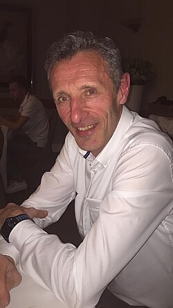 Retrato del ciclista Jean-Marie Wampers