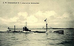 El primer submarino alemán, el SM U-1