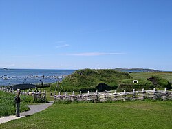 Recreación de un poblado vikingo en L'Anse aux Meadows, Terranova