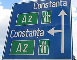 Autovía A2 hacia Constanza