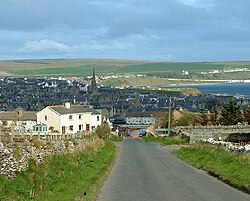 Vista costera de la zona de Thurso