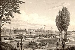 Canal Ludwig, grabado de 1845