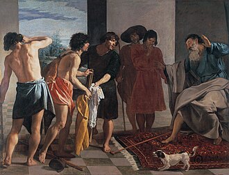 La túnica de José, lienzo pintado por Velázquez en su primer viaje a Italia