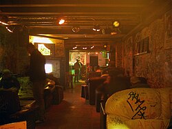 Interior de un coffee shop en Maastricht