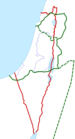 Límites históricos de la región de Palestina en mapas y cartografía