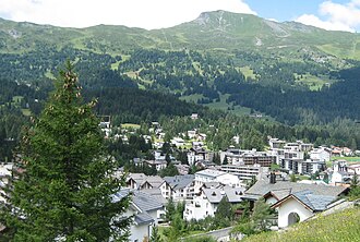 Paisaje montañoso de Lenzerheide