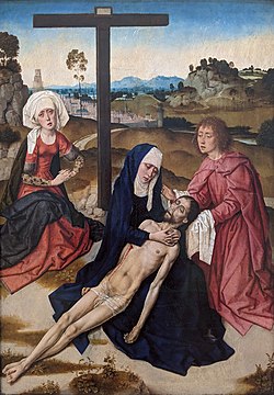 La lamentación de Cristo atribuida a Bouts