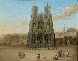 Representación histórica de la catedral