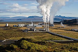 Planta geotérmica de Nesjavellir en Islandia.