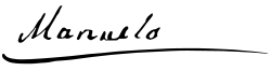 Firma de Manuela Sáenz