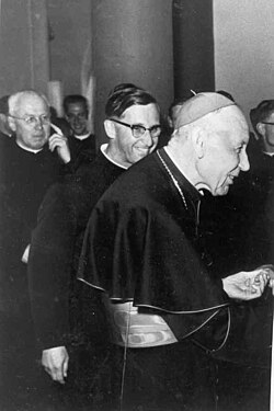 El cardenal Augustin Bea, influyente en las reformas ecuménicas del concilio.