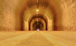 Interior del túnel del Cotefablo