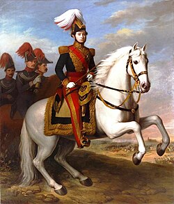 Retrato ecuestre de Prim hacia 1844