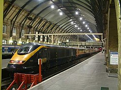 Tren de la serie Class 373 en una estación de Londres.