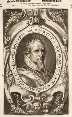 Retrato de Mauricio de Nassau realizado por Emanuel van Meteren