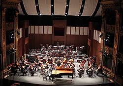 Detalle visual de la Orquesta Sinfónica Nacional de Colombia