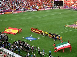 Ceremonia protocolar entre España e Italia
