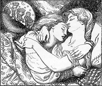 Ilustración para Goblin Market and Other Poems de Christina Rossetti.