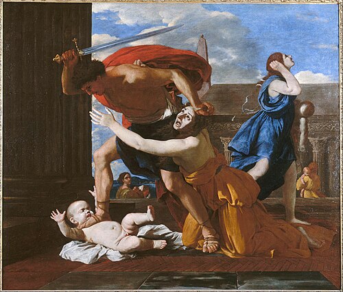 La masacre de los inocentes de Nicolás Poussin