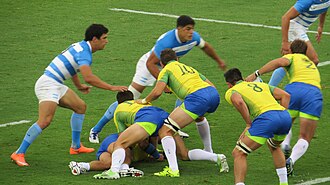 Partido de rugby 7 en los Juegos Olimpicos de Rio de Janeiro 2016
