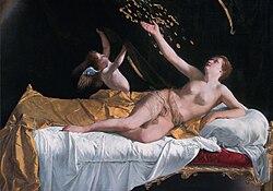 Danaë por Orazio Gentileschi