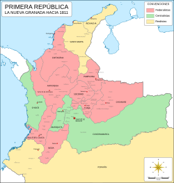 Detalle geográfico e histórico del territorio neogranadino.