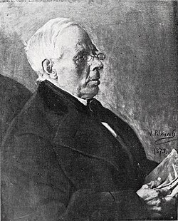 Retrato de Hartzenbusch por Vicente Palmaroli