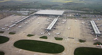 Vista exterior y entorno del Aeropuerto de Londres-Stansted