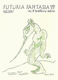 Portada del fanzine Futuria Fantasia editado en el verano de 1939