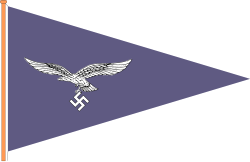 Mapa operacional de la Luftwaffe entre 1941 y 1945.