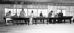 Firma del Acuerdo de Armisticio de Corea en Panmunjom.