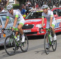 Corredores del equipo en el Tour de Francia