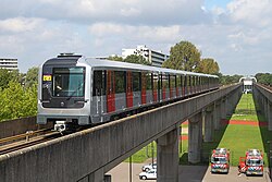Trenes del Metro de Ámsterdam en superficie