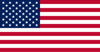 Representación de la bandera de los Estados Unidos de América