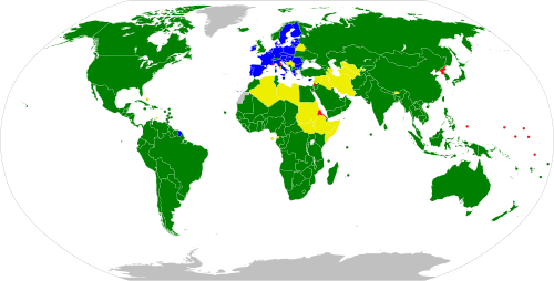 Mapa de miembros y observadores